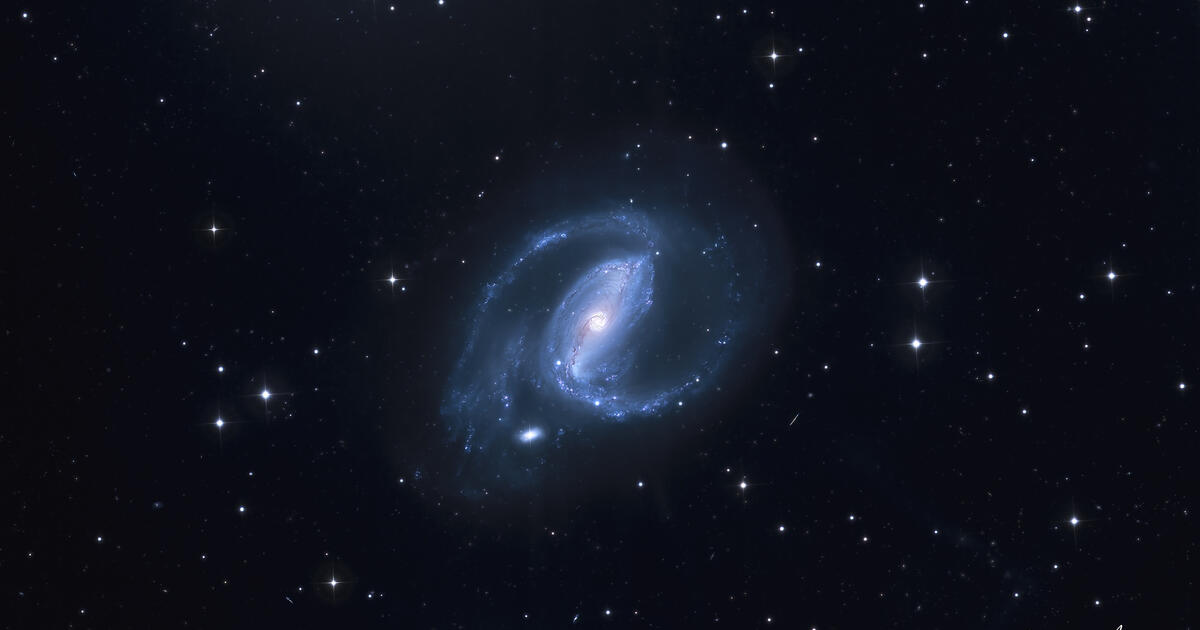 NGC 1097 A Barred Spiral Galaxy Telescope Live